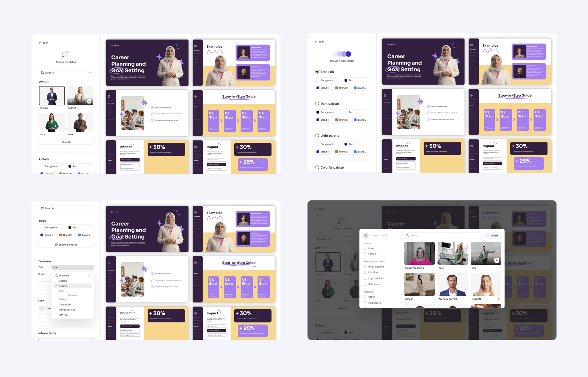 Create your own avatar flow